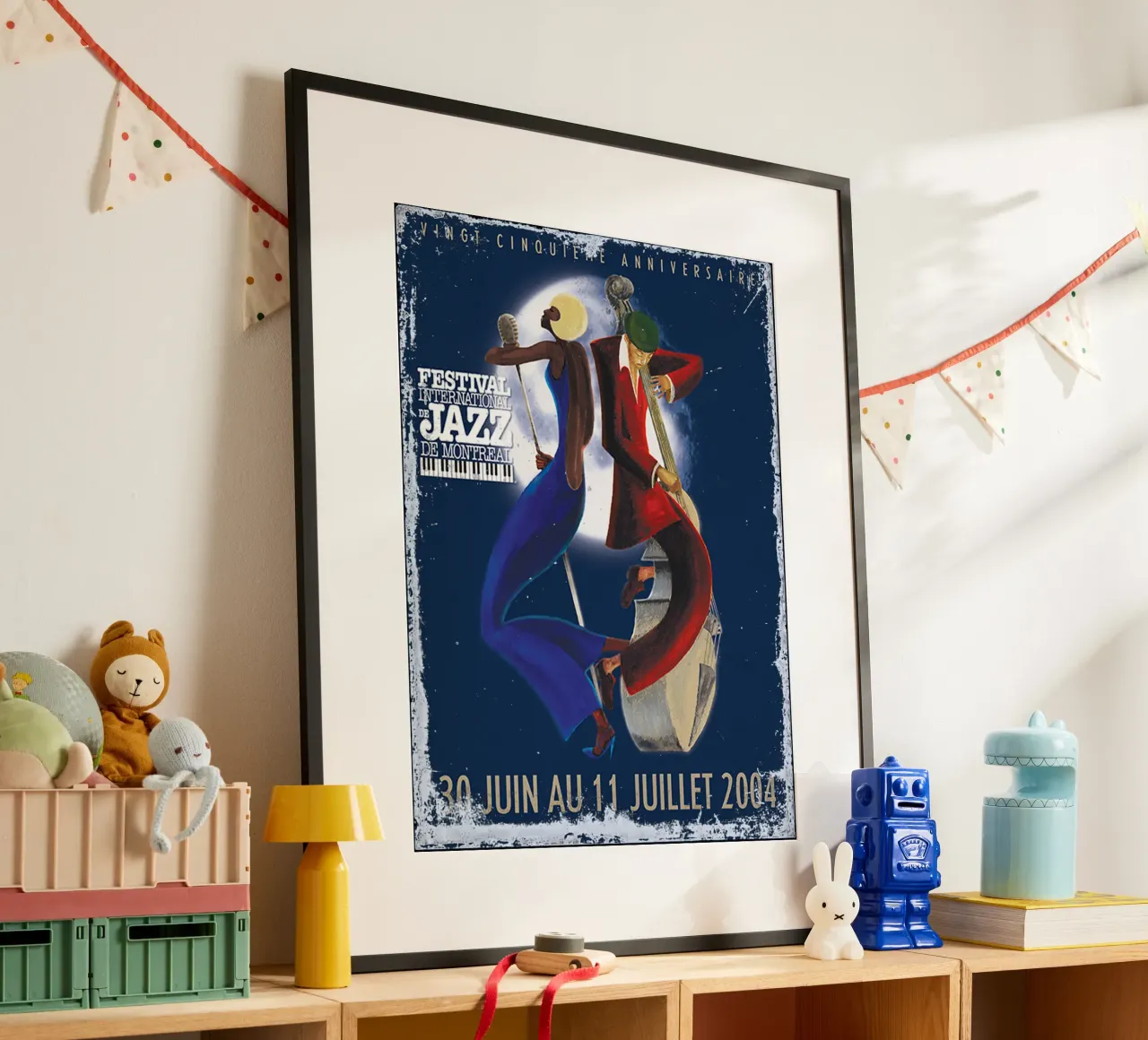 Festival Jazz notturno - Classico poster con telaio in alluminio da igoshartwrks