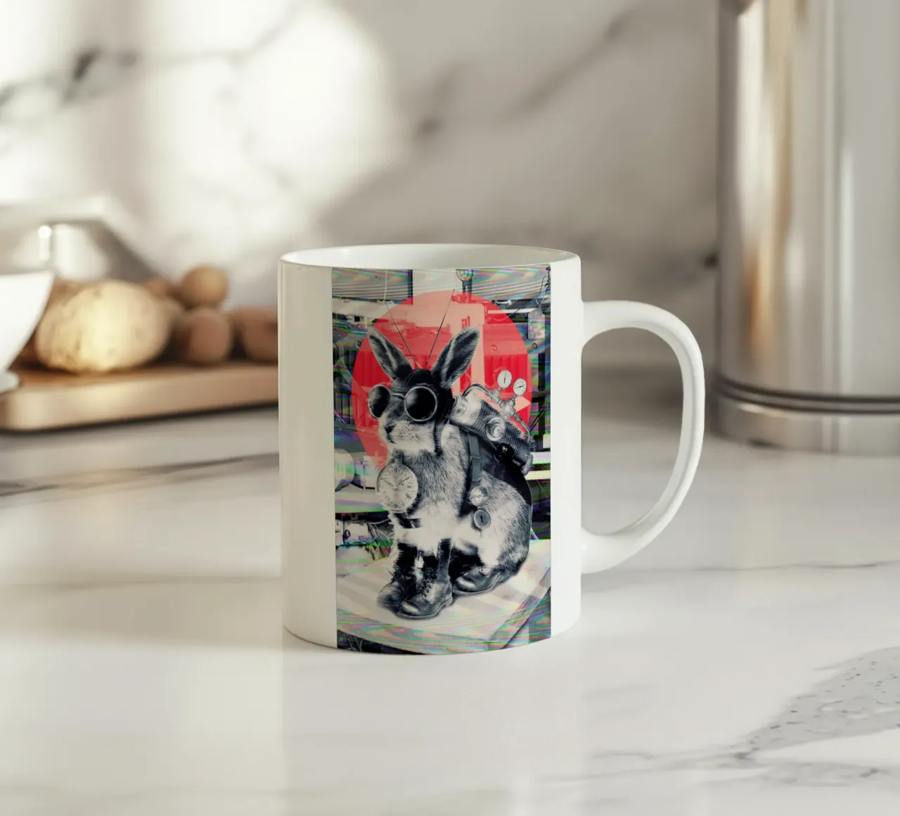 Time traveller tazza in ceramica da Ali Gulec