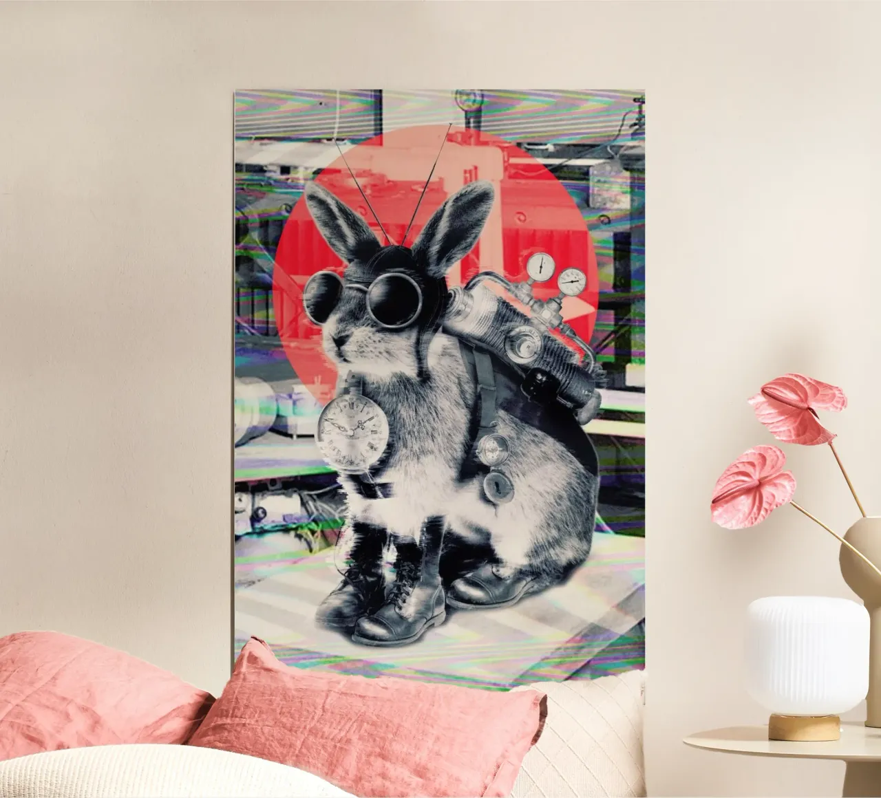 Time traveller poster con telaio in plastica da Ali Gulec