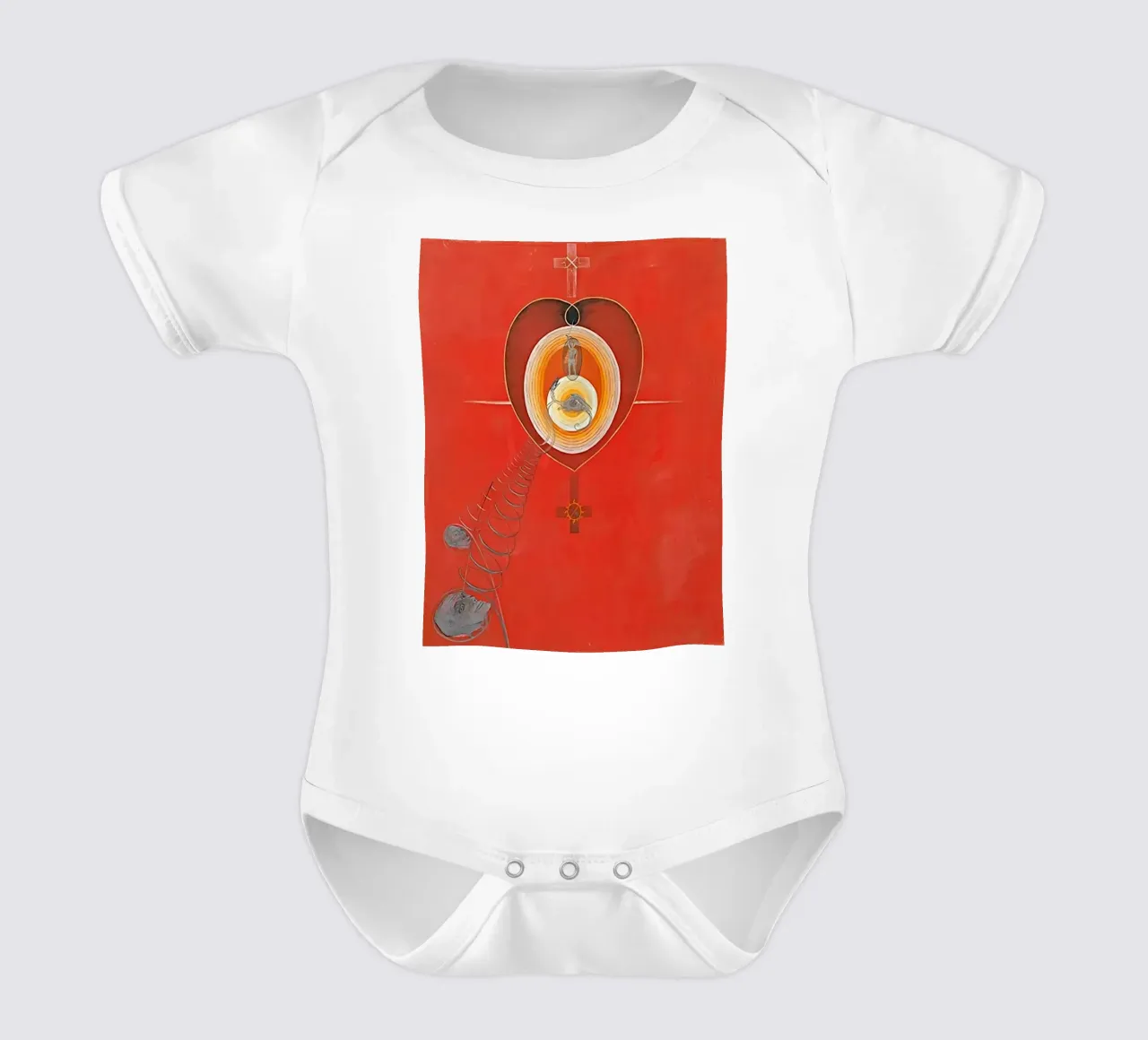 Hilma af Klint - La Colomba n. 08 Gruppo IXUW n. 32 body neonato maniche corte da William Store
