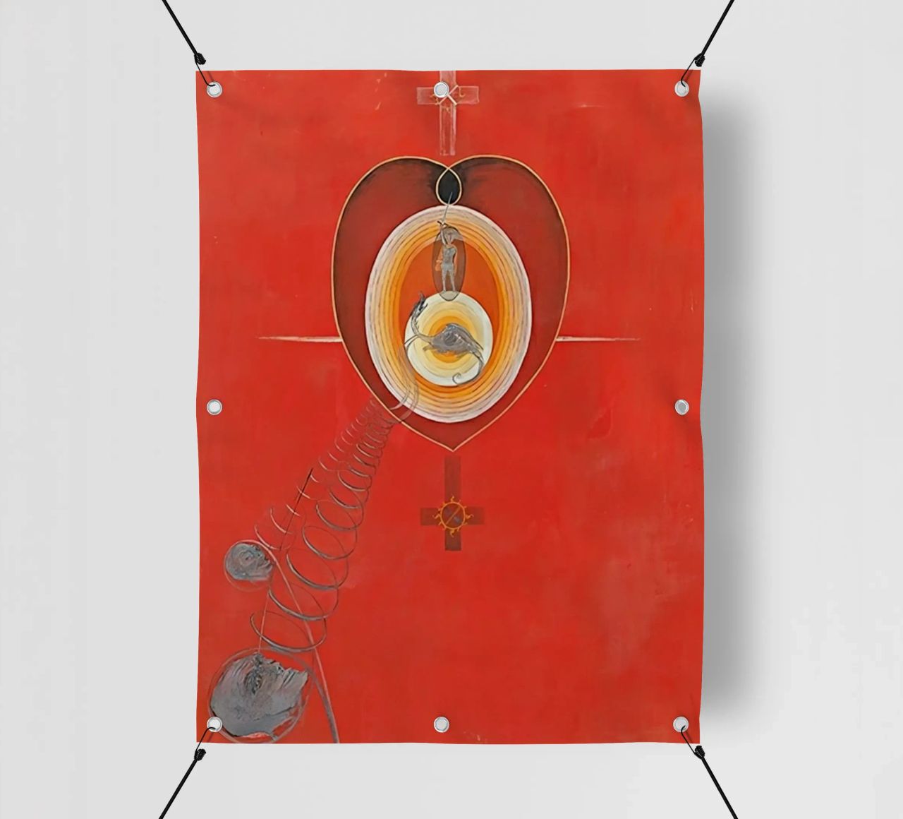 Hilma af Klint - La Colomba n. 08 Gruppo IXUW n. 32 telo in pvc da William Store