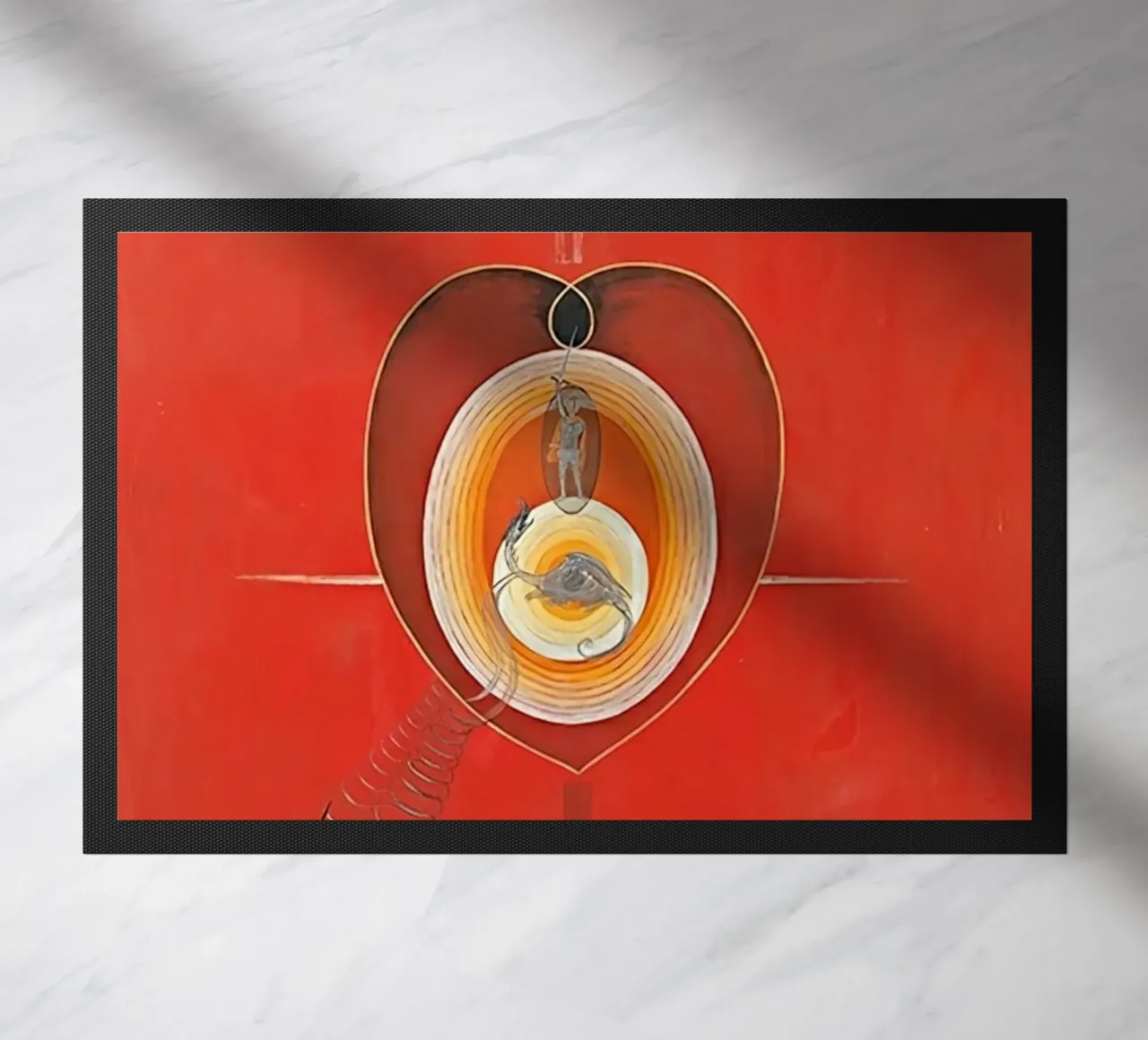 Hilma af Klint - La colombe n° 08 Groupe IXUW n° 32 paillasson de William Store