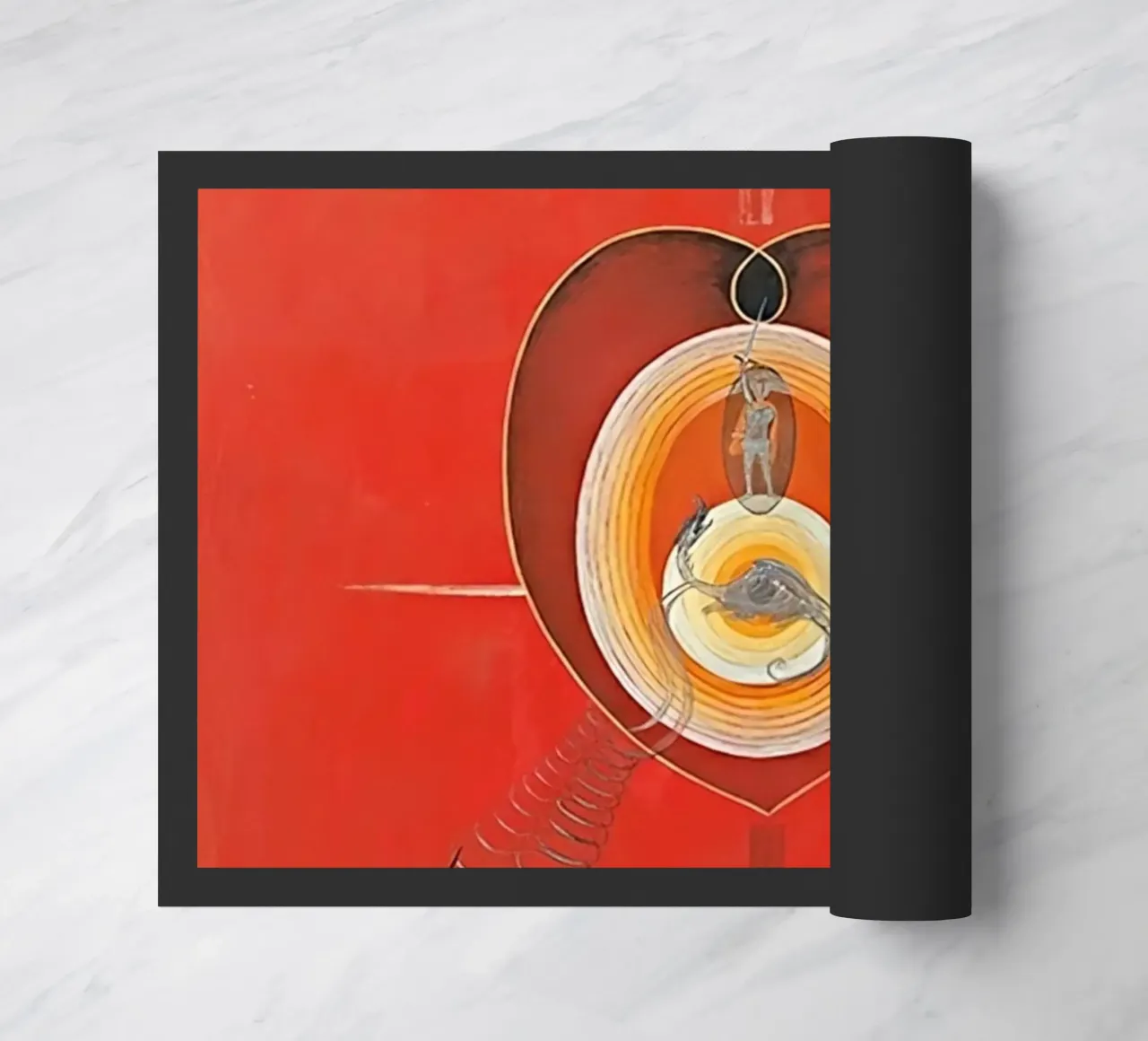 Hilma af Klint - La colombe n° 08 Groupe IXUW n° 32 paillasson de William Store