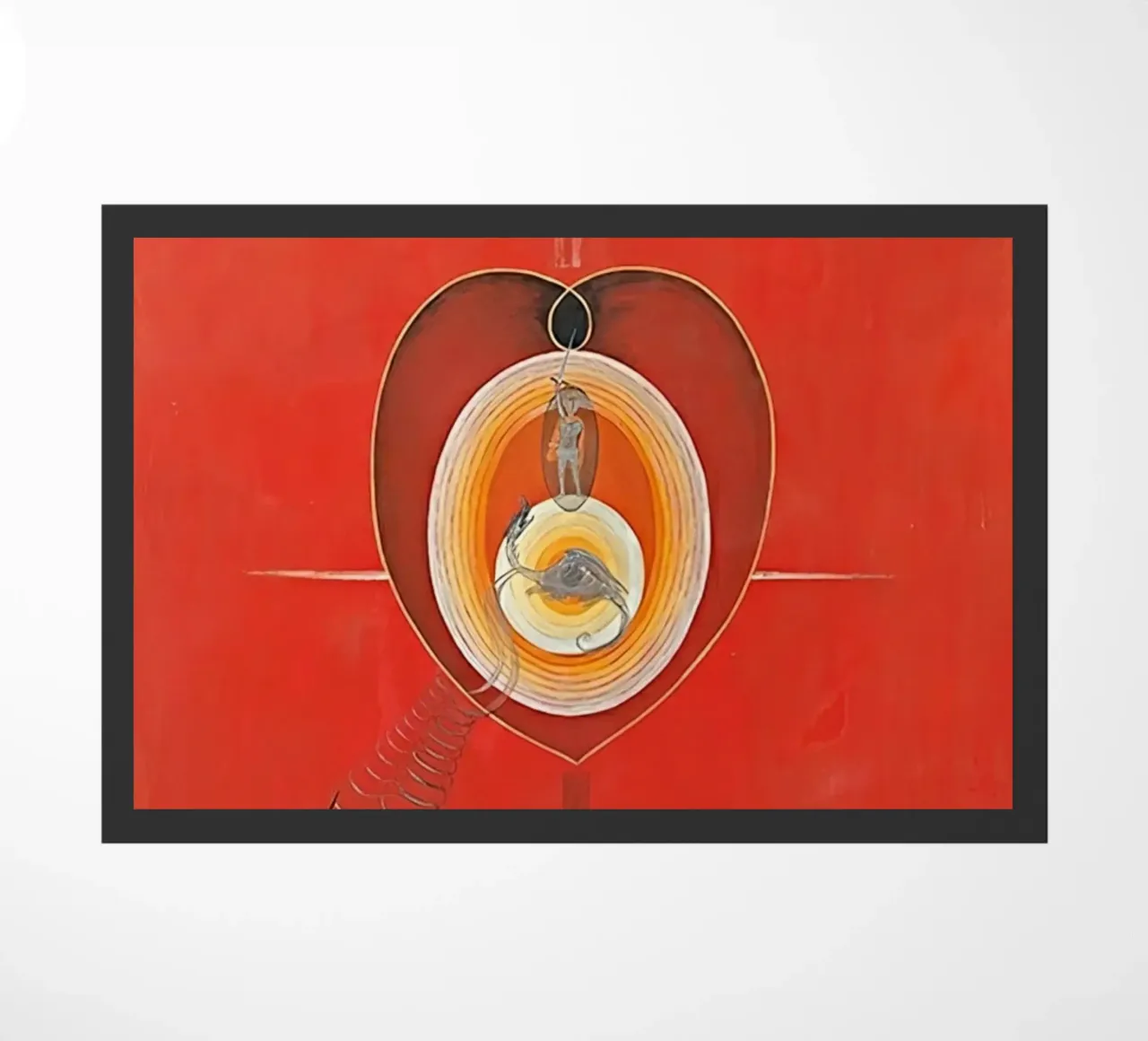 Hilma af Klint - La paloma nº 08 Grupo IXUW nº 32 felpudo de William Store