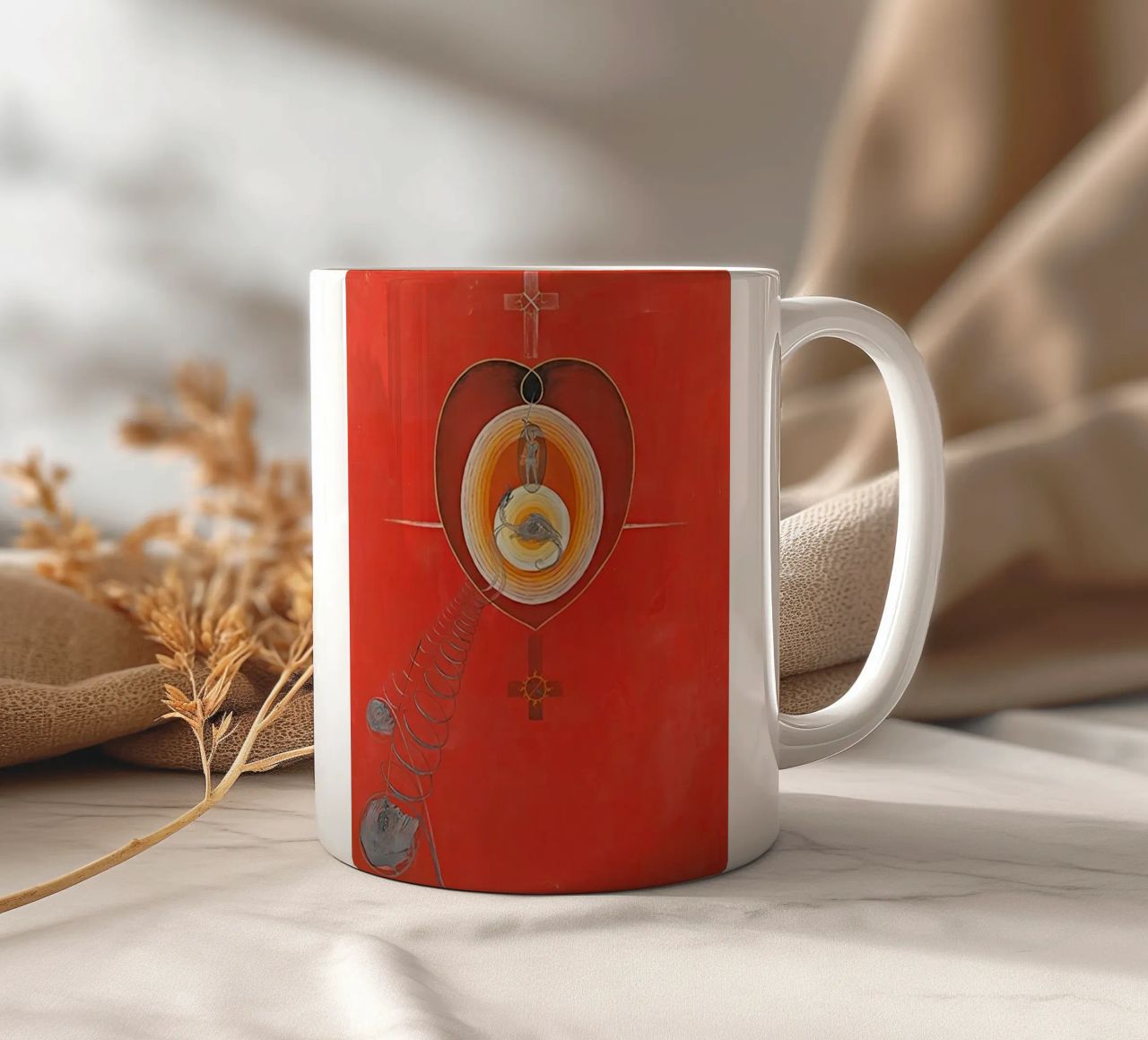 Hilma af Klint - La Colomba n. 08 Gruppo IXUW n. 32 tazza in ceramica da William Store
