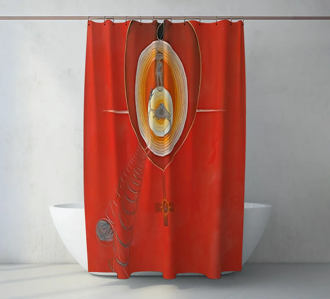 Hilma af Klint - La Colomba n. 08 Gruppo IXUW n. 32 tenda da doccia da William Store