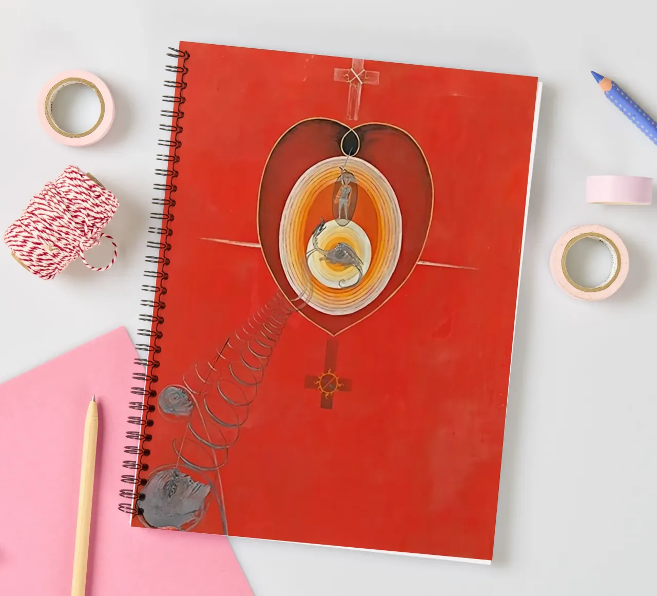 Hilma af Klint - La colombe n° 08 Groupe IXUW n° 32 carnet à spirale de William Store