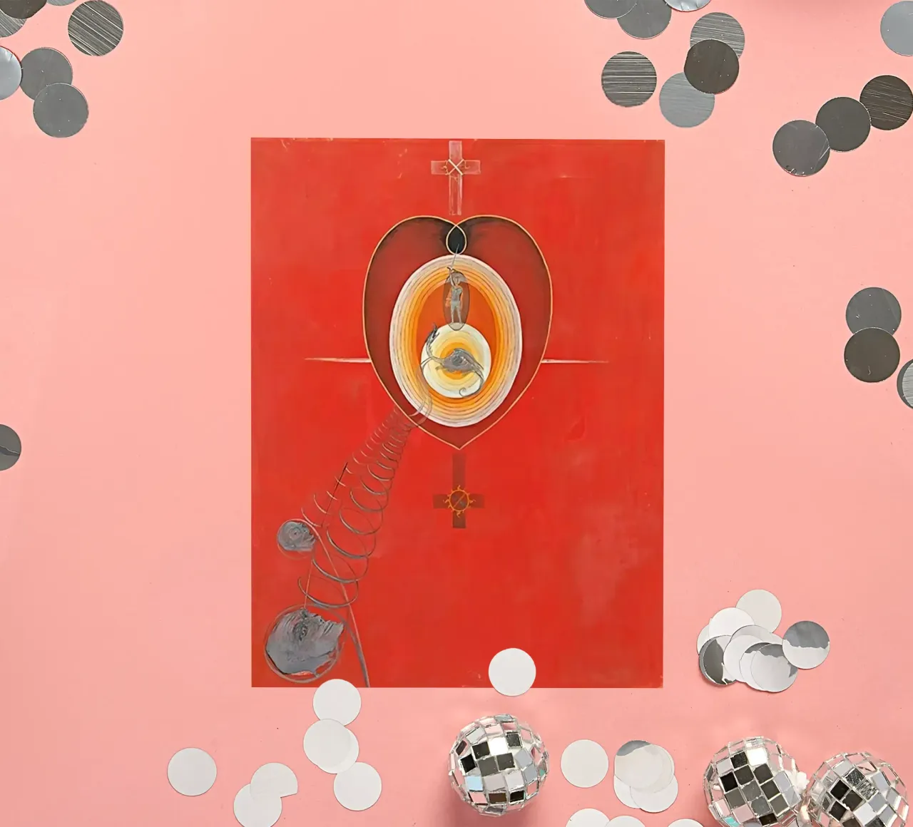 Hilma af Klint - La colombe n° 08 Groupe IXUW n° 32 autocollant de William Store