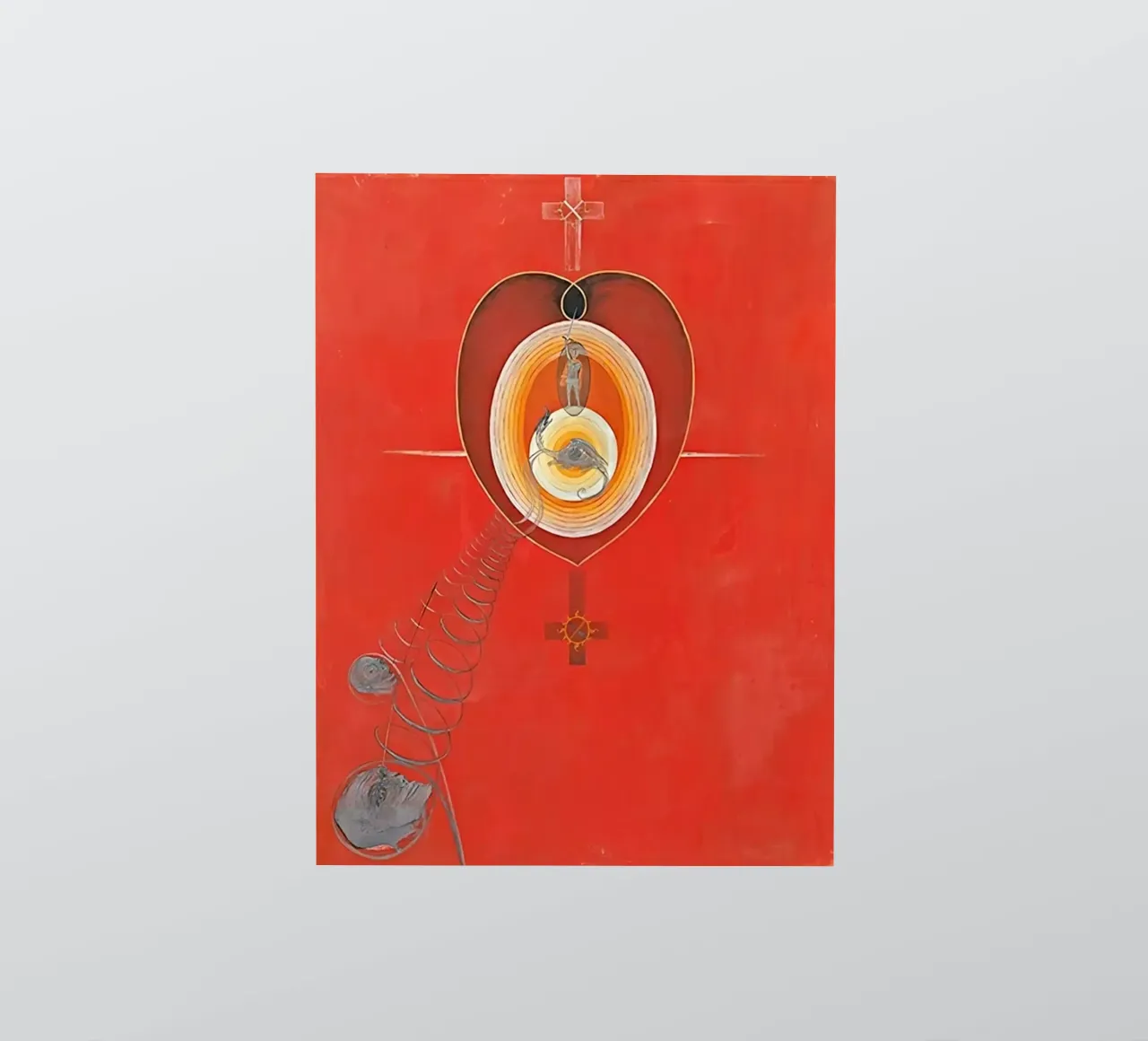 Hilma af Klint - La colombe n° 08 Groupe IXUW n° 32 autocollant de William Store