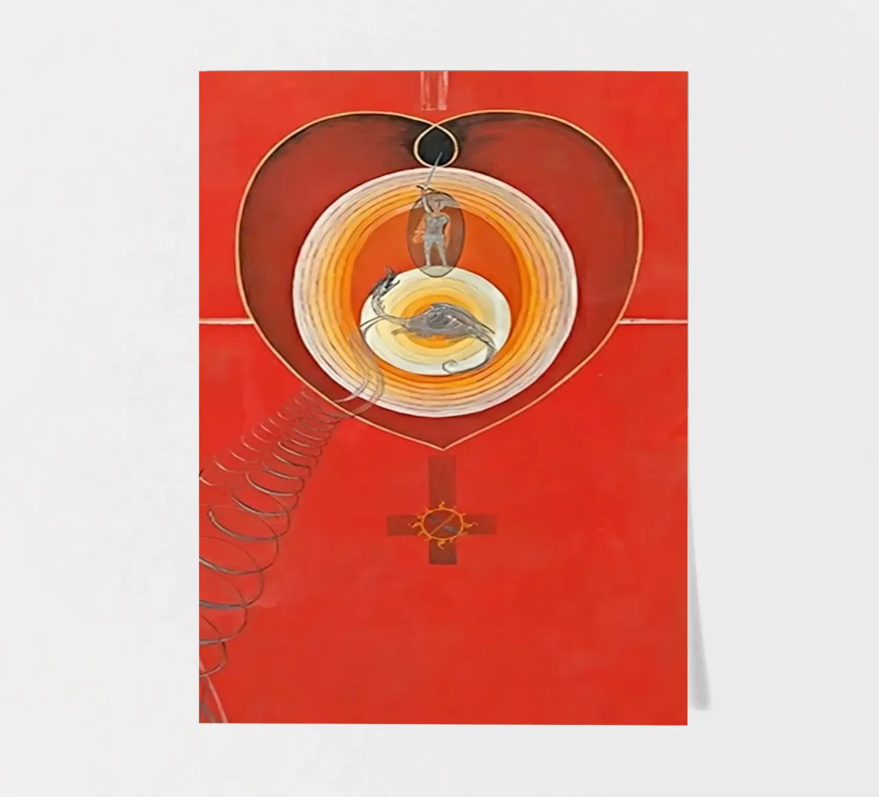 Hilma af Klint - La colombe n° 08 Groupe IXUW n° 32 planche autocollant de William Store