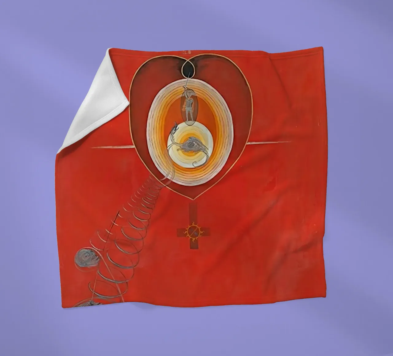 Hilma af Klint - La Colomba n. 08 Gruppo IXUW n. 32 coperta in pile da William Store