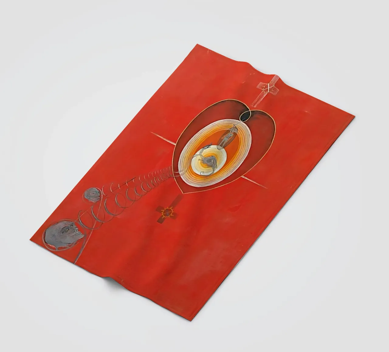 Hilma af Klint - La Colomba n. 08 Gruppo IXUW n. 32 coperta in pile da William Store