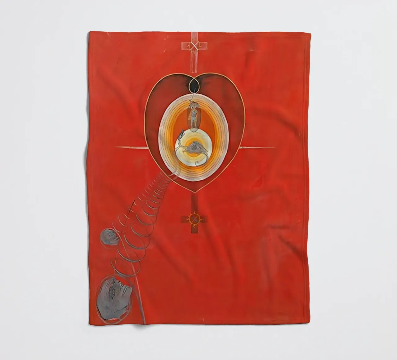 Hilma af Klint - La Colomba n. 08 Gruppo IXUW n. 32 coperta in pile da William Store