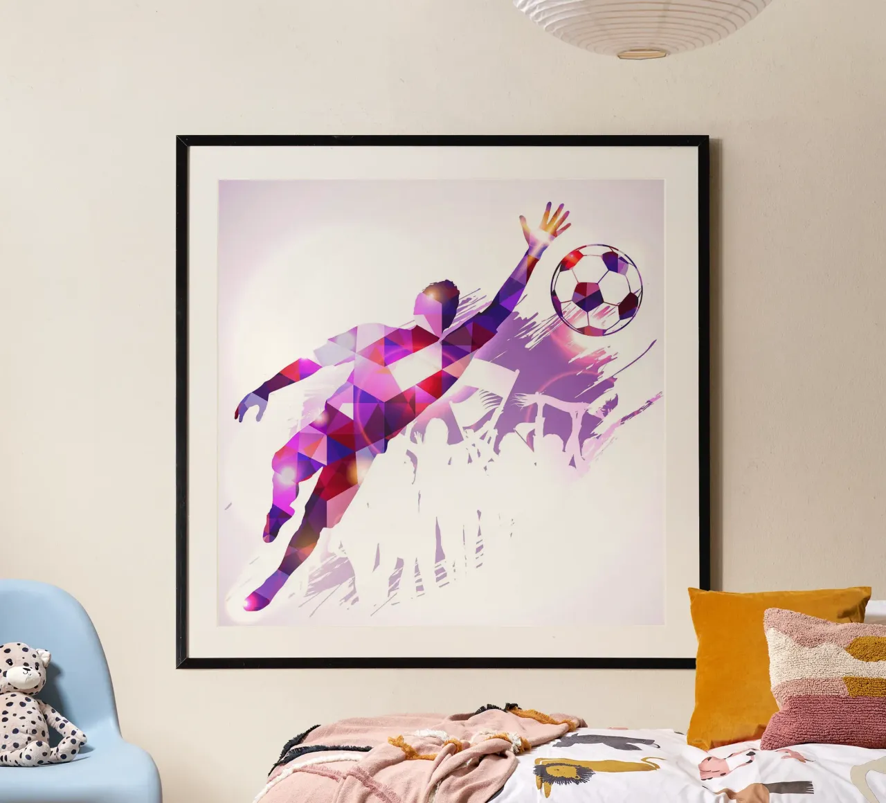 Portiere di calcio poster con telaio in alluminio da Jose Kautz