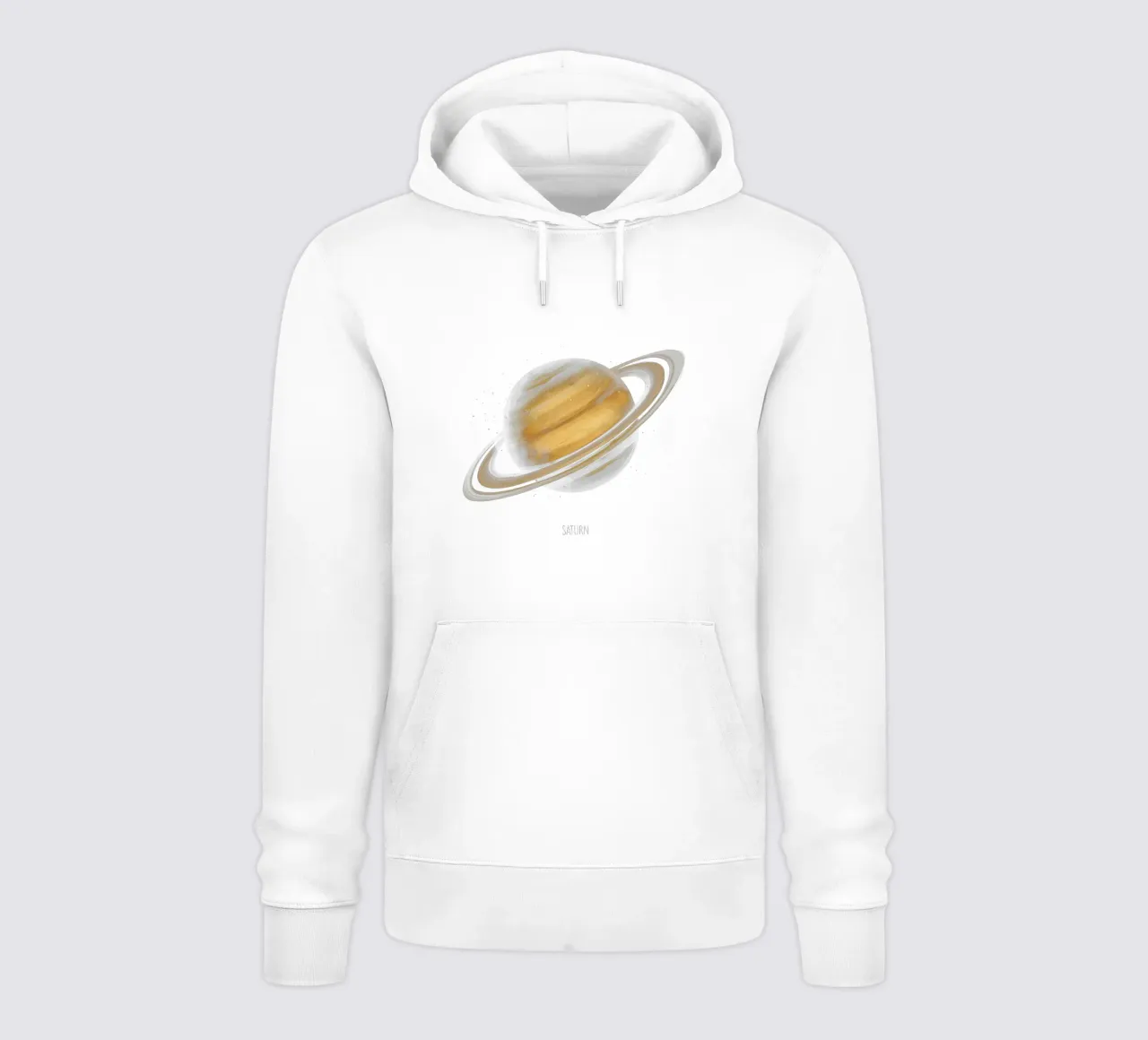Artistic Saturn with Vibrant Rings felpa con cappuccio da BadrBrand