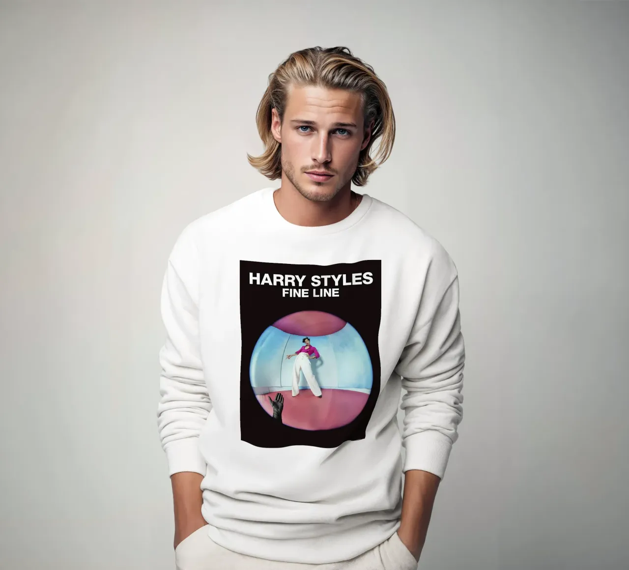 FIne Line Style Harry Styles felpa da Retro Store