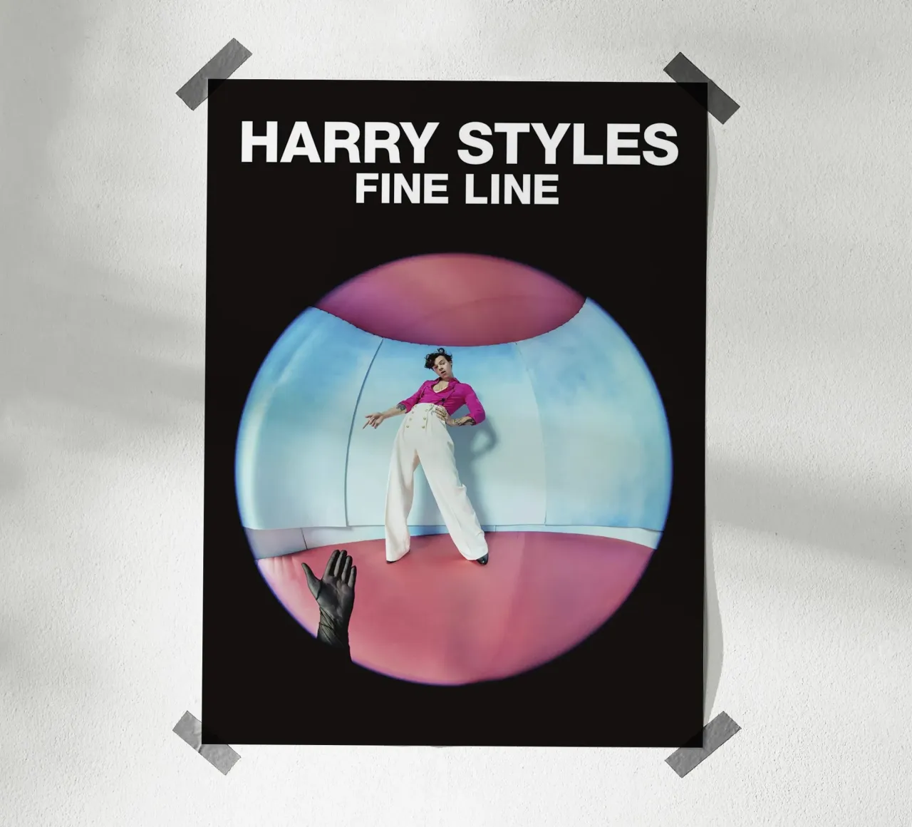 FIne Line Style Harry Styles poster con telaio in plastica da Retro Store