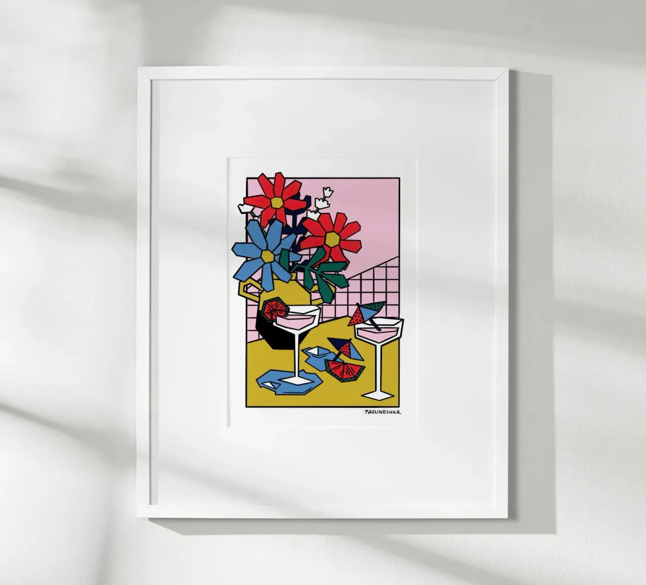 Apero poster con telaio in legno da Harley Rice