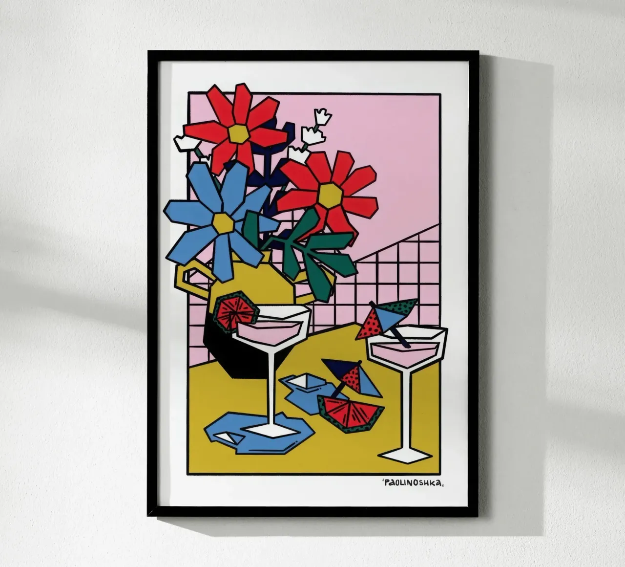 Apero poster con telaio in legno da Harley Rice