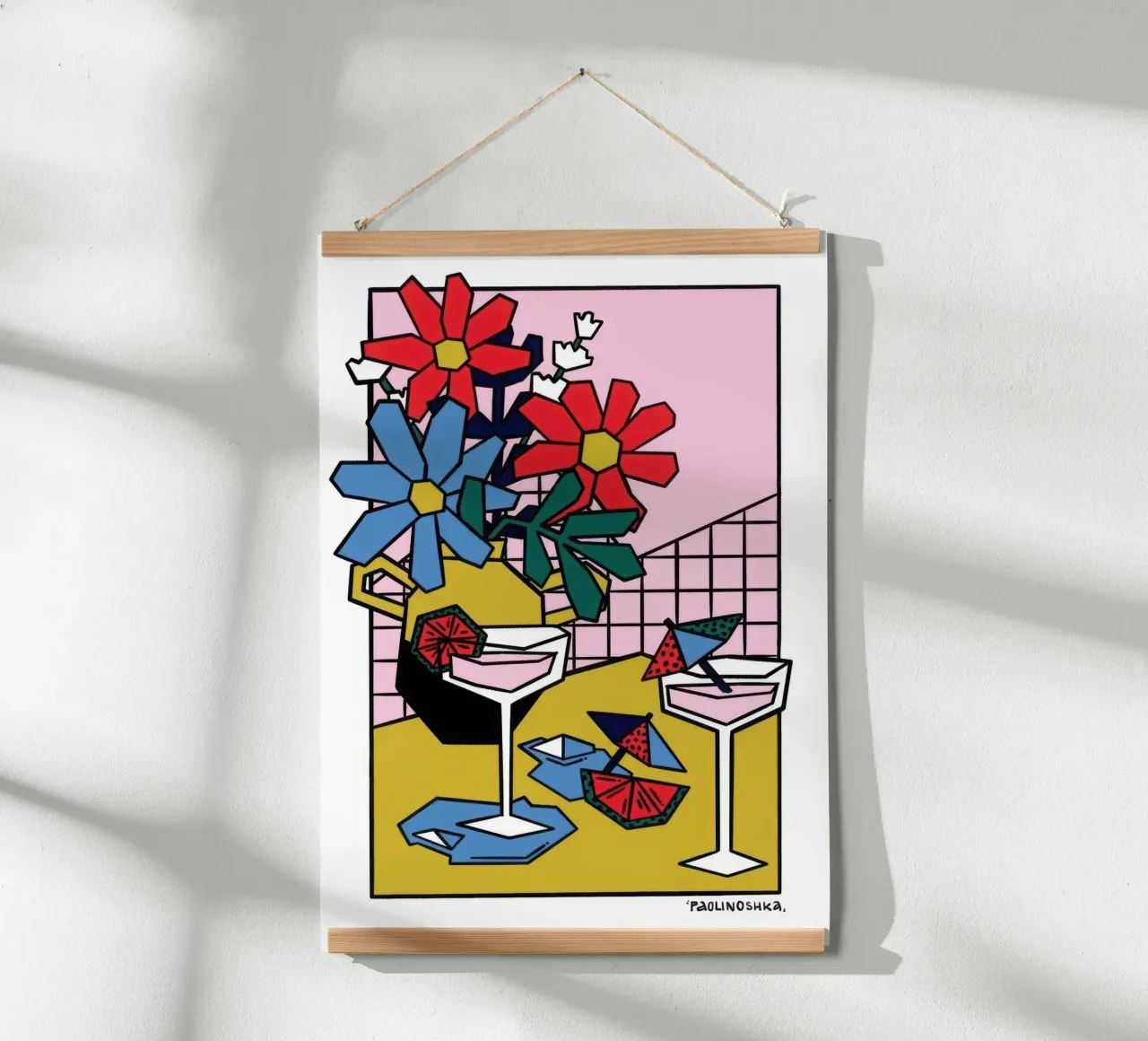 Apero poster con telaio in legno da Harley Rice