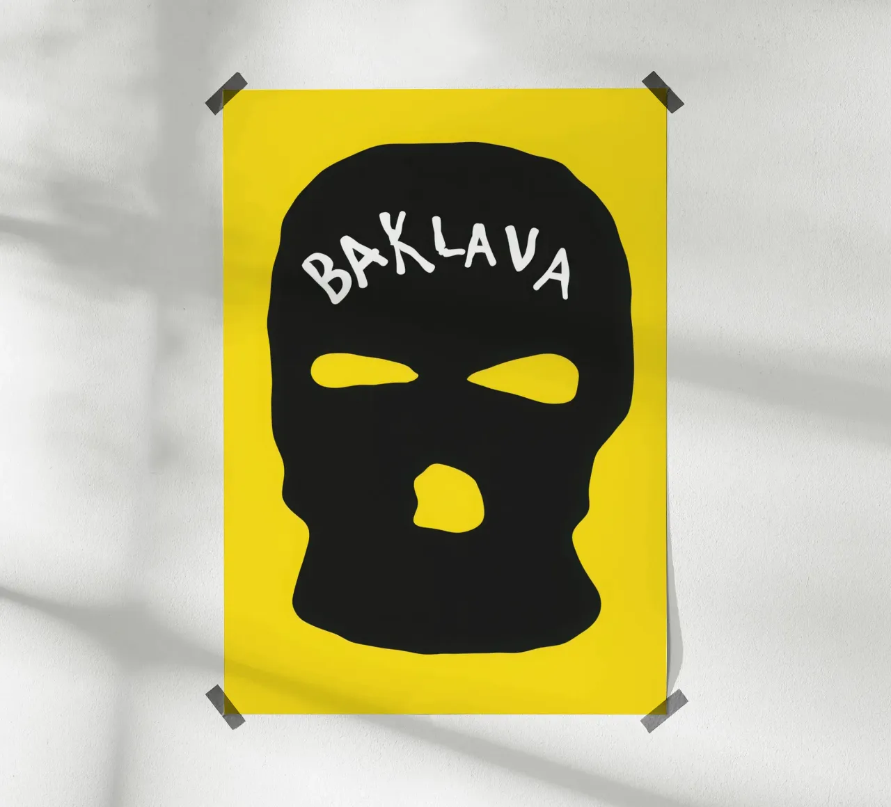 Baklava poster con telaio in plastica da Harley Rice