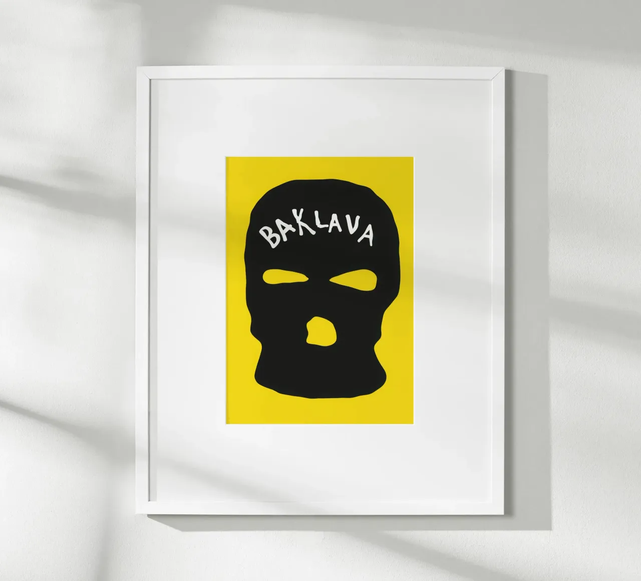 Baklava poster con telaio in plastica da Harley Rice