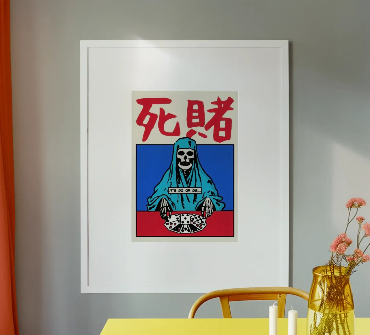 Fare o morire poster con telaio in plastica da Harley Rice