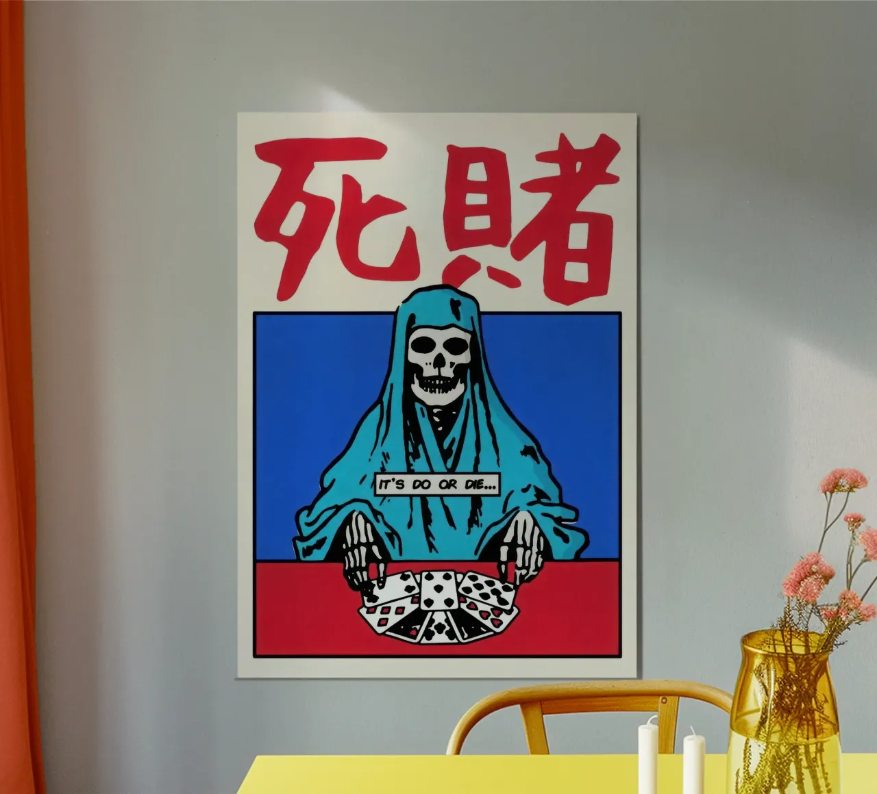 Fare o morire poster con telaio in plastica da Harley Rice