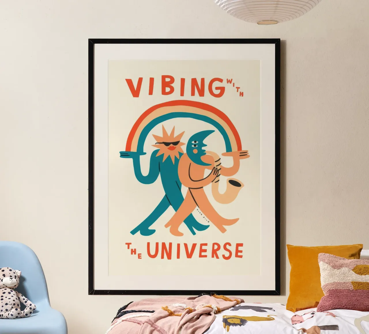 Vibrare con l'universo poster da Harley Rice