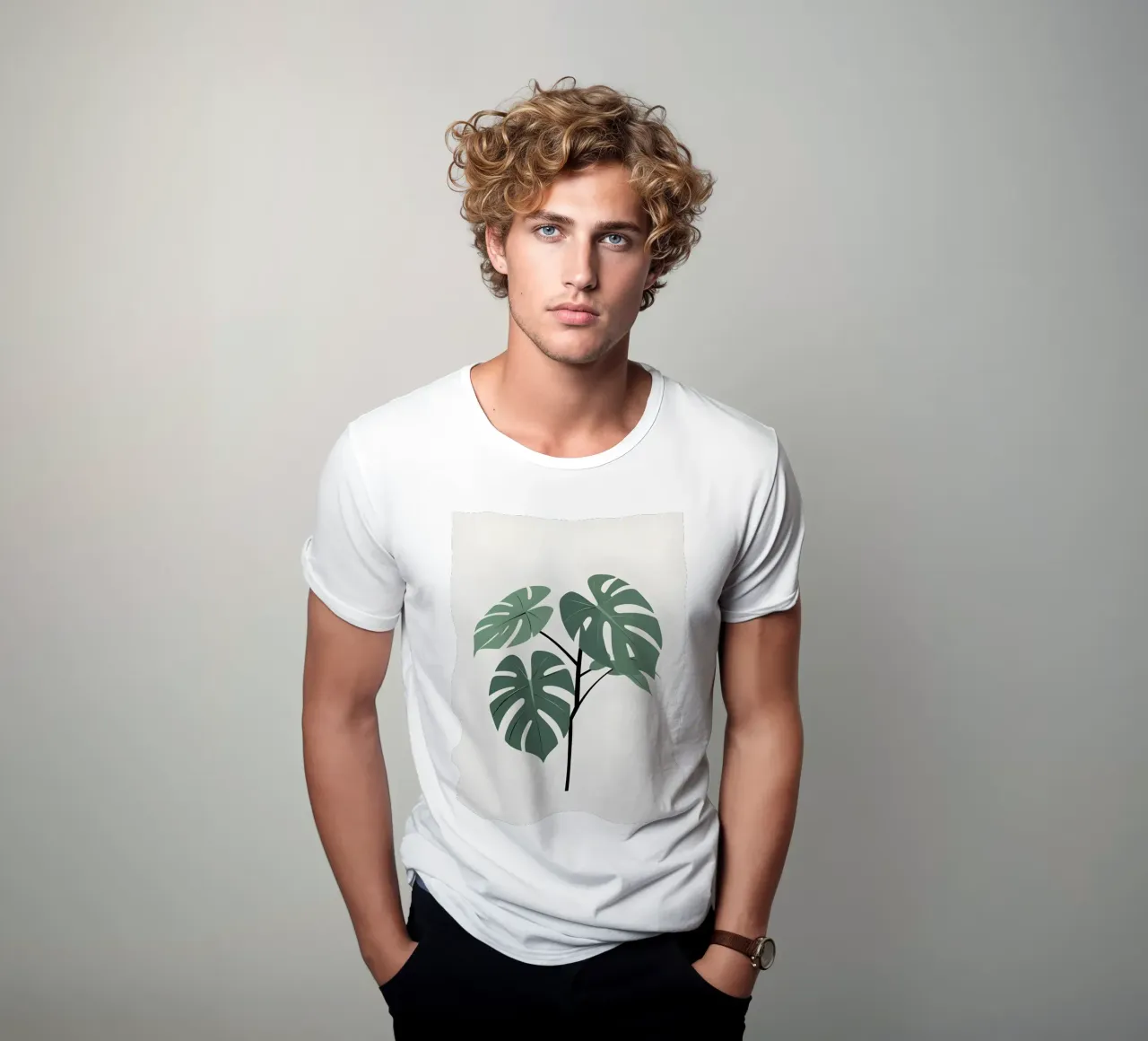 Filodendro a foglie spaccate t-shirt da Botanical Gallery