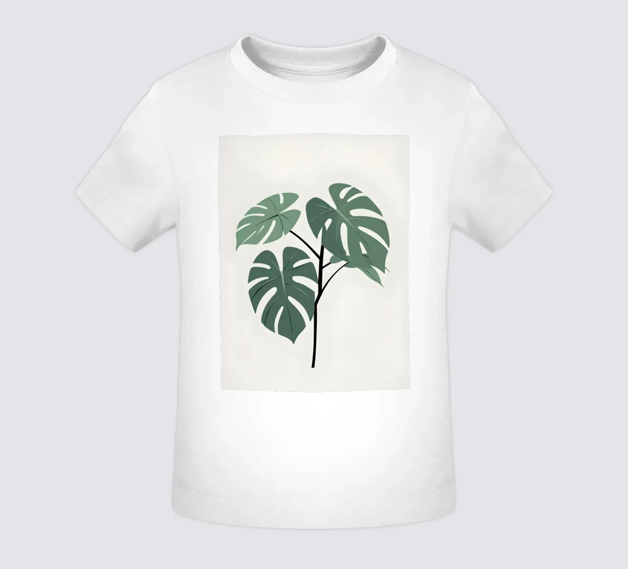 Filodendro a foglie spaccate maglietta neonato da Botanical Gallery
