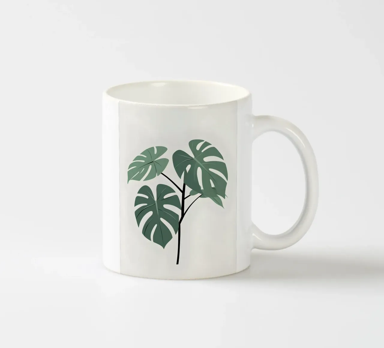 Filodendro a foglie spaccate tazza in ceramica da Botanical Gallery