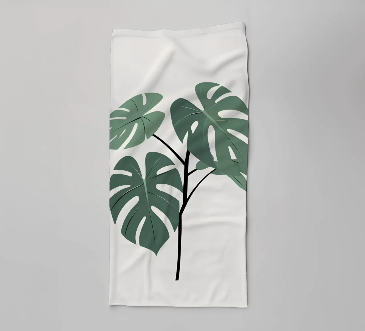 Filodendro a foglie spaccate asciugamano da bagno da Botanical Gallery