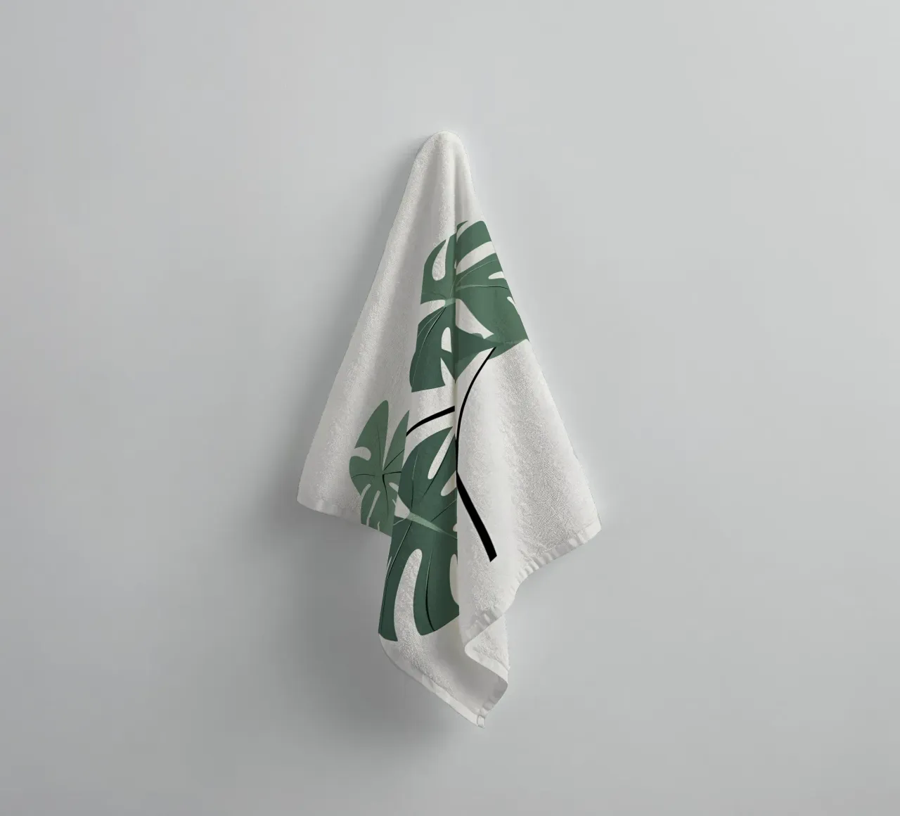 Filodendro a foglie spaccate asciugamano da bagno da Botanical Gallery