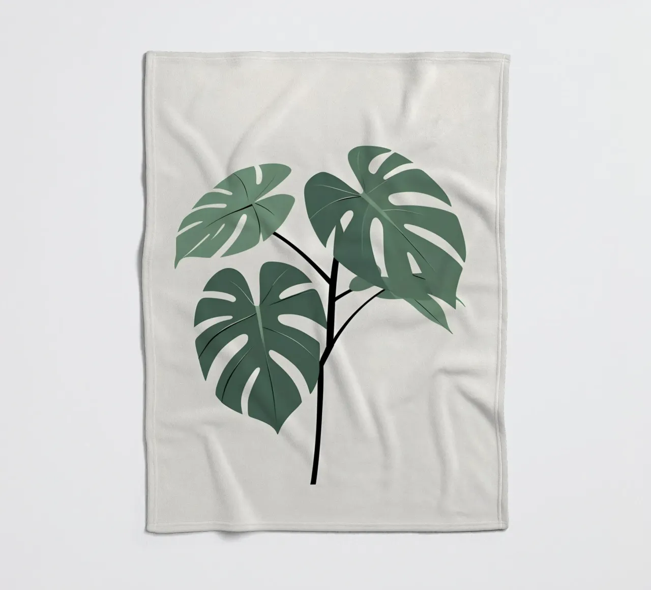 Filodendro a foglie spaccate coperta in pile da Botanical Gallery