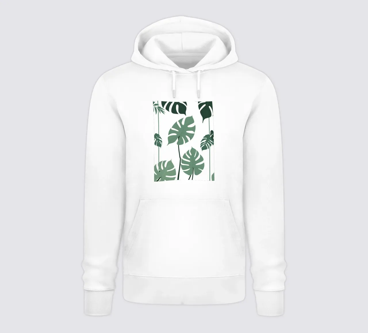 Filodendro a foglie spaccate felpa con cappuccio da Botanical Gallery
