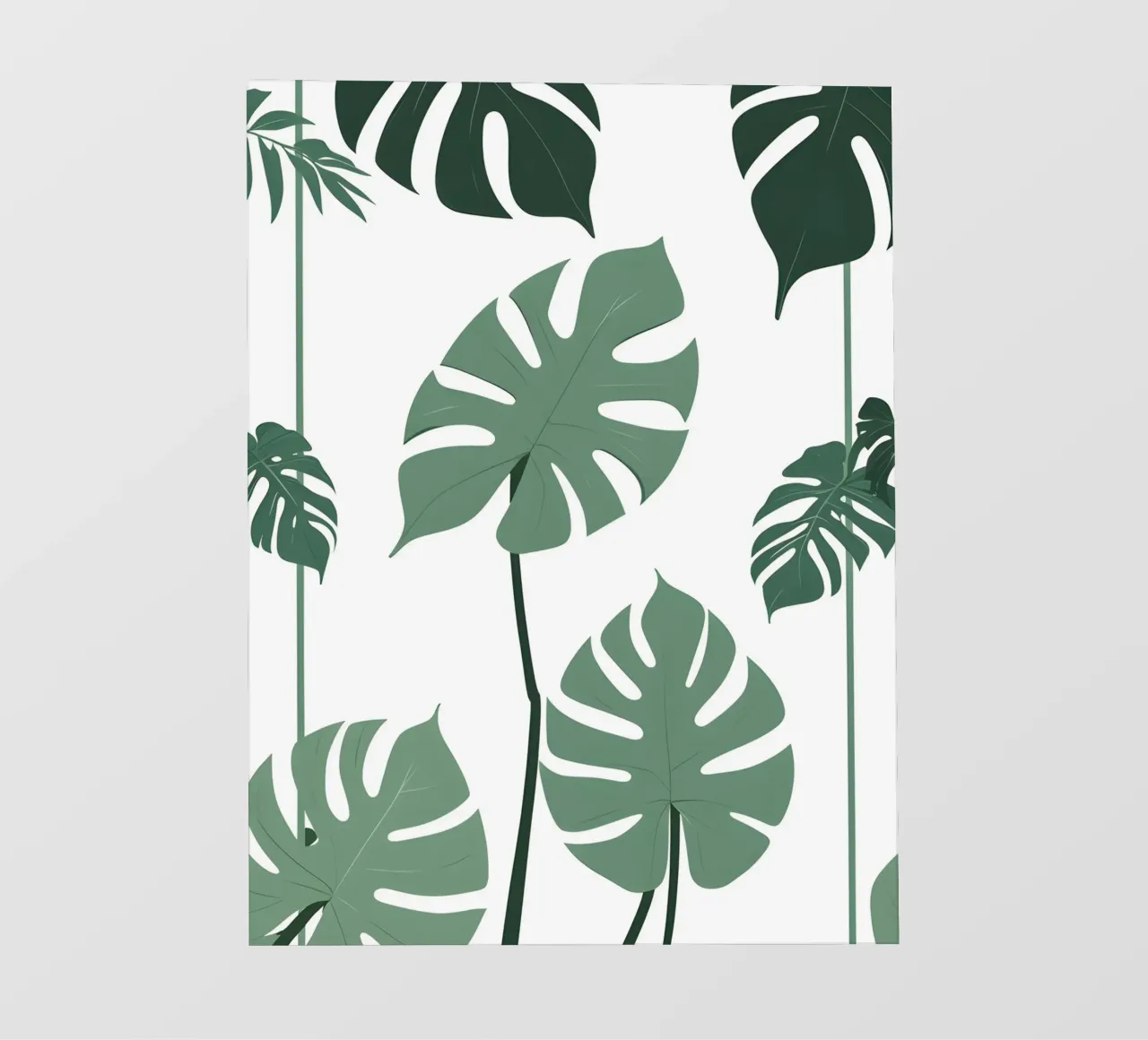 Filodendro a foglie spaccate telo in pvc da Botanical Gallery