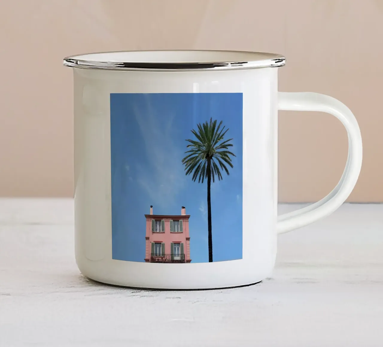 Beach House Square tazza in smalto da robertmotoiart