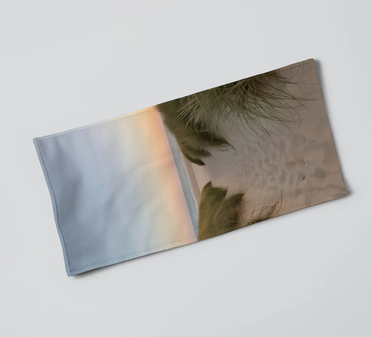 Beach Dune Path at Sunset towel by DesignDoodle