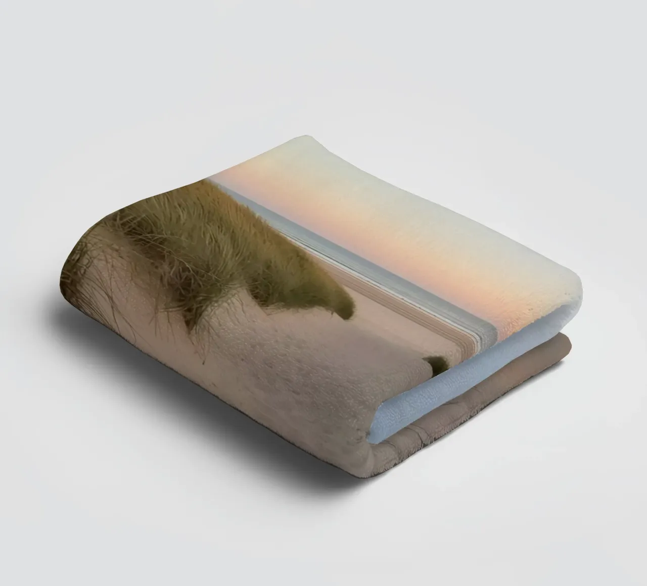 Beach Dune Path at Sunset towel by DesignDoodle