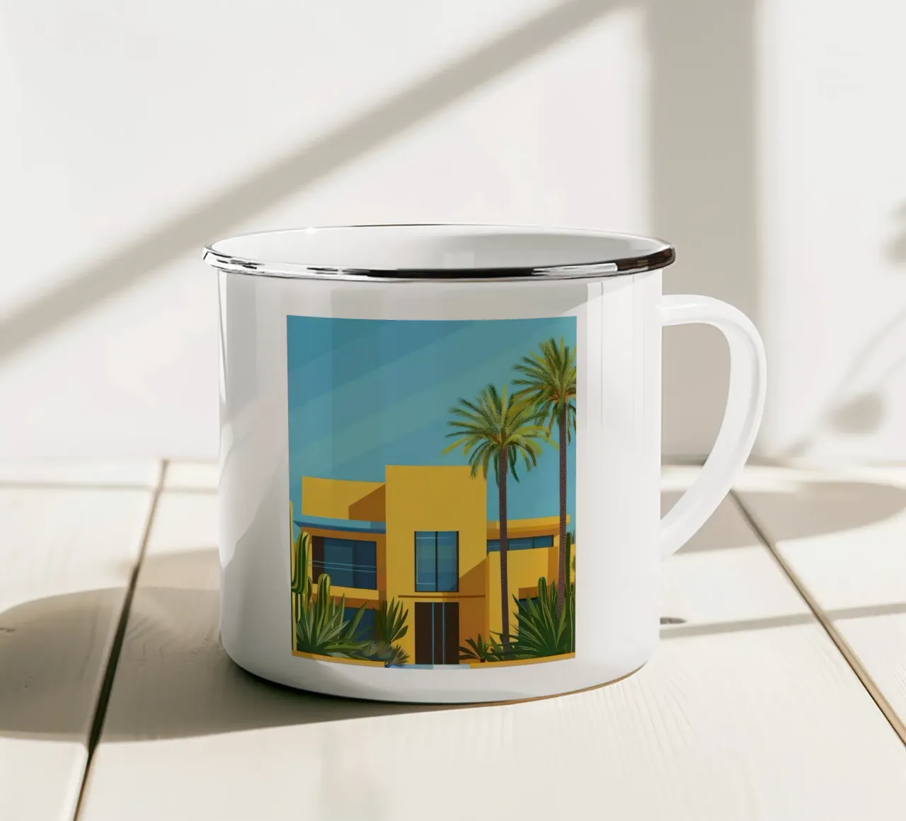 Cactus House tazza in smalto da robertmotoiart