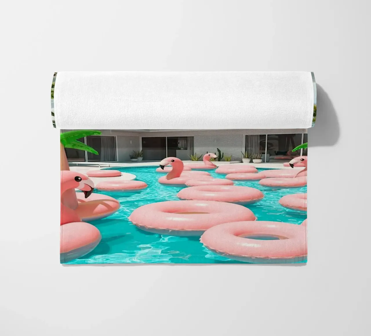 Flamingo Pool Party telo mare da robertmotoiart