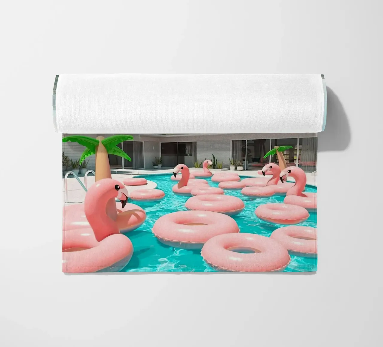 Flamingo Pool Party telo mare da robertmotoiart