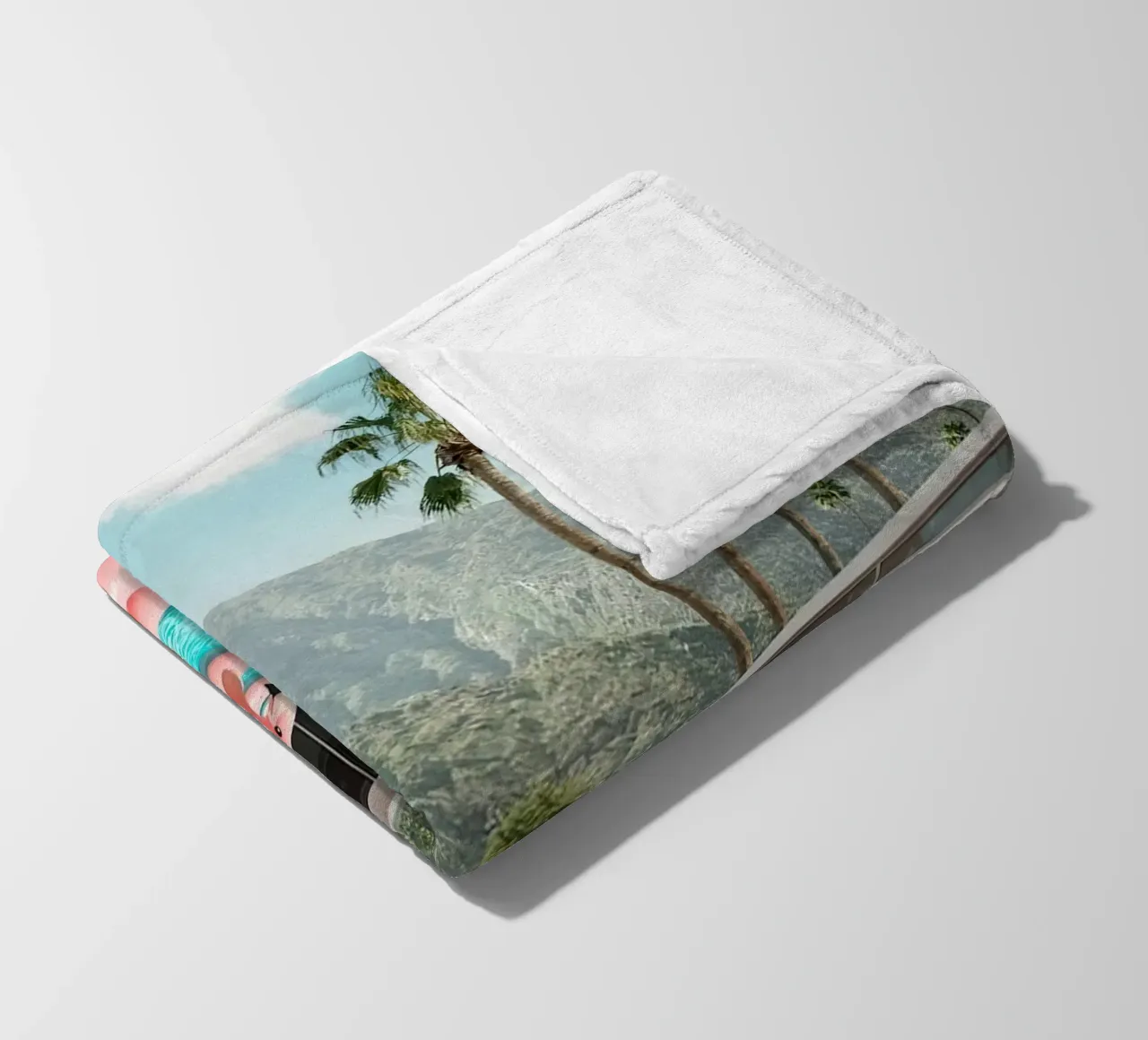 Flamingo Pool Party coperta in pile da robertmotoiart