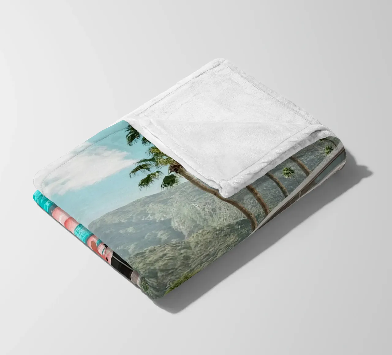 Flamingo Pool Party coperta in pile da robertmotoiart