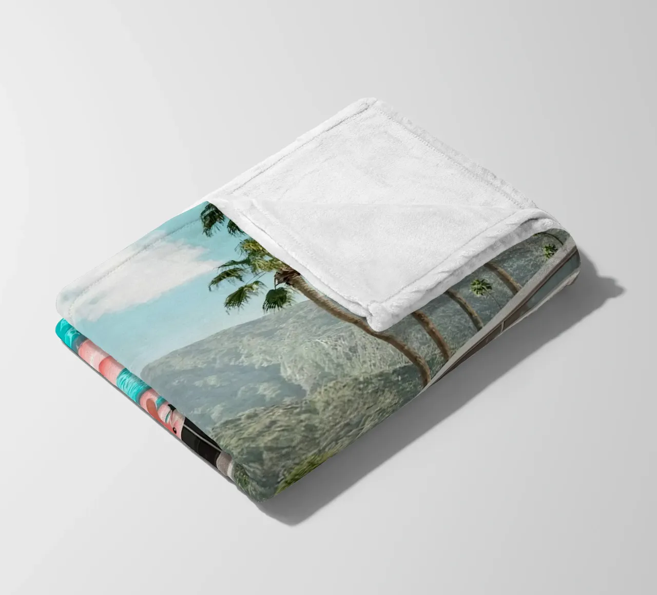 Flamingo Pool Party coperta in pile da robertmotoiart