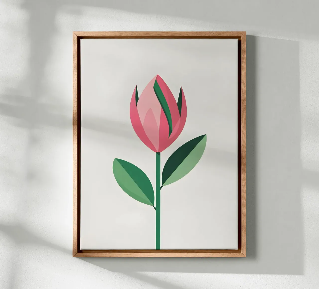 Lenteknop canvas met Baklijst van The Green Room