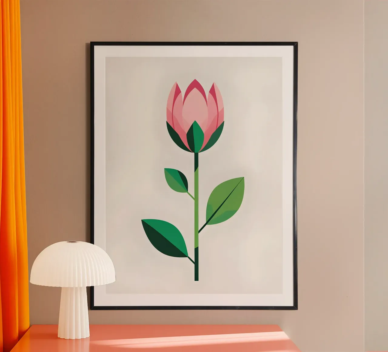 Germoglio di primavera poster con telaio in alluminio da Botanical Gallery