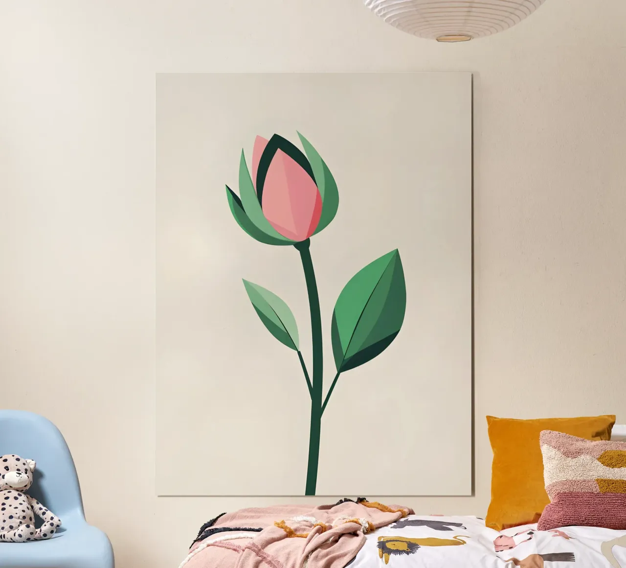 Germoglio di primavera poster con telaio in plastica da Botanical Gallery