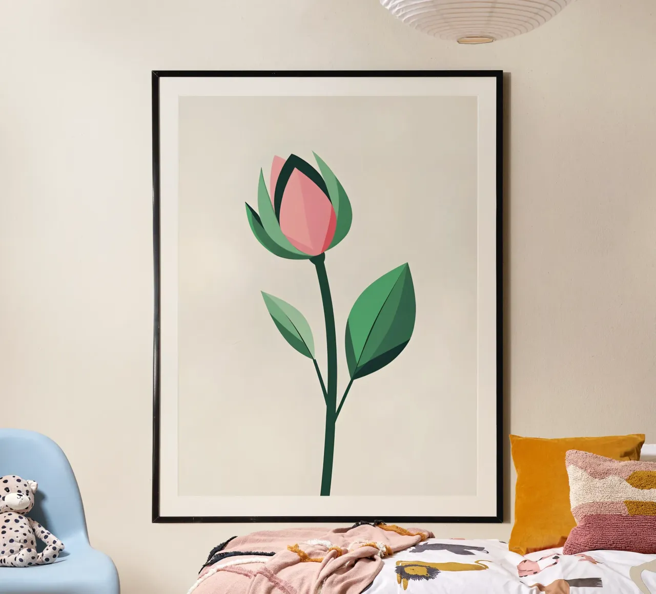Germoglio di primavera poster con telaio in plastica da Botanical Gallery